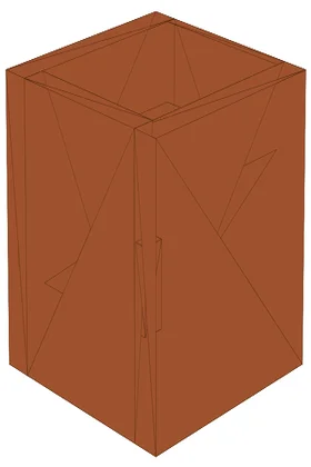 Flat  Panel  True  Style  T  M1020  Mahogany  Doors
